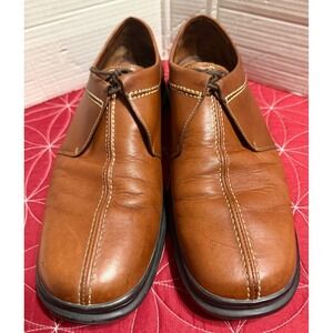 Cole Haan/Nike Air Collab Mens Brown Leather Split Toe Oxford Shoes Size 11.5 M